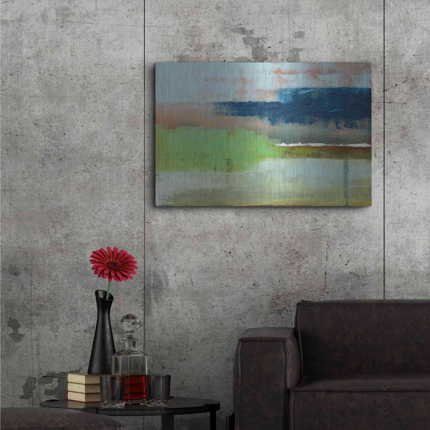 Luxe Metal Art 'Drift' by Michael A. Diliberto, Metal Wall Art,36x24