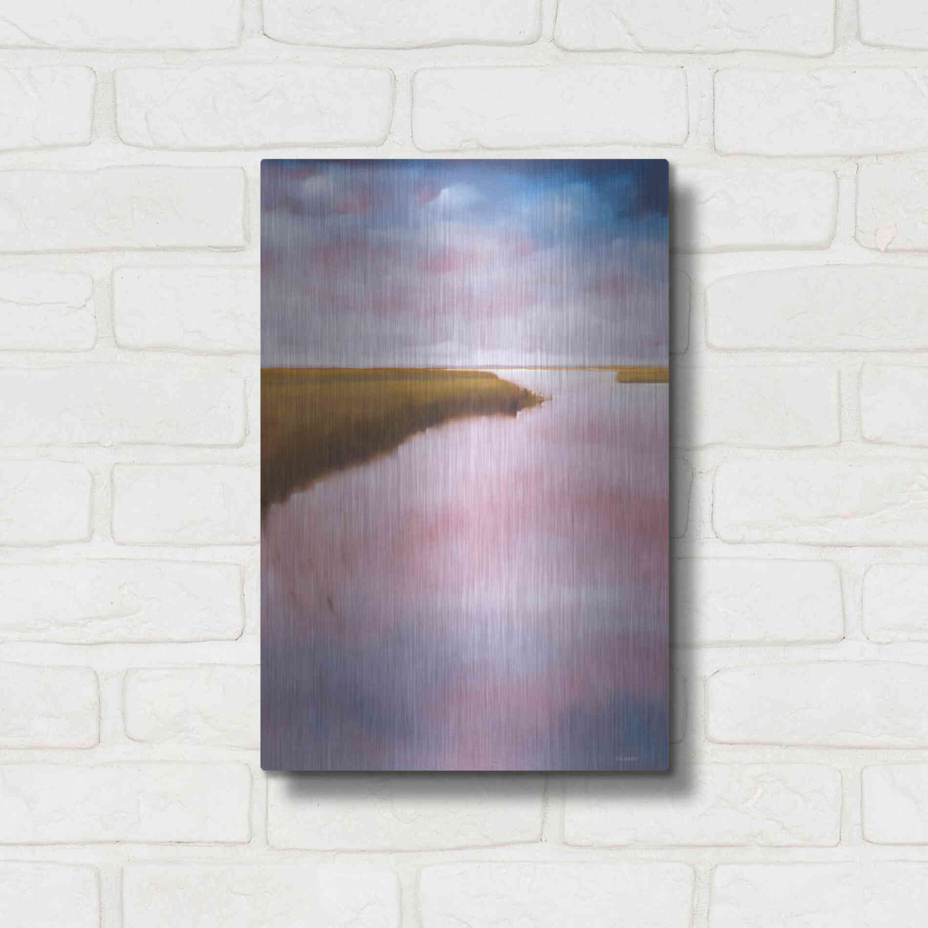 Luxe Metal Art 'Lowlands' by Michael A. Diliberto, Metal Wall Art,12x16