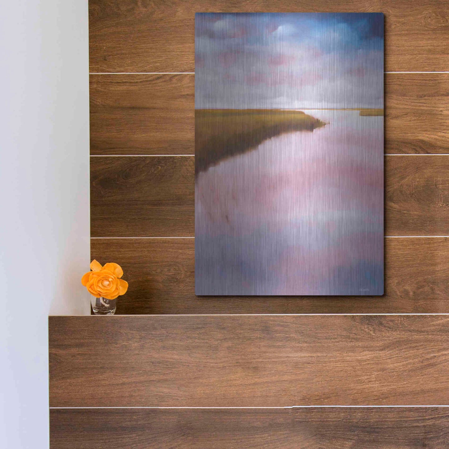 Luxe Metal Art 'Lowlands' by Michael A. Diliberto, Metal Wall Art,12x16