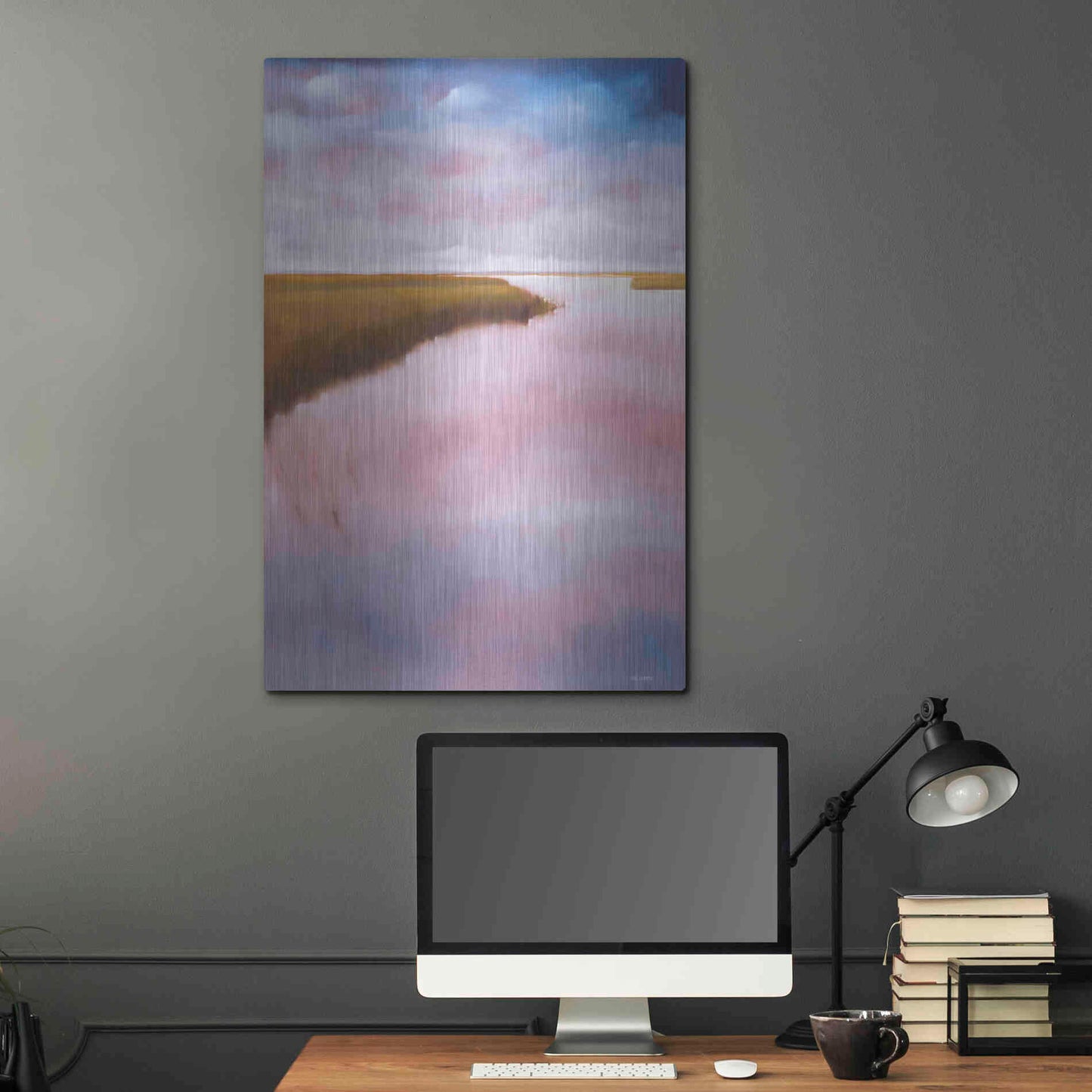 Luxe Metal Art 'Lowlands' by Michael A. Diliberto, Metal Wall Art,24x36