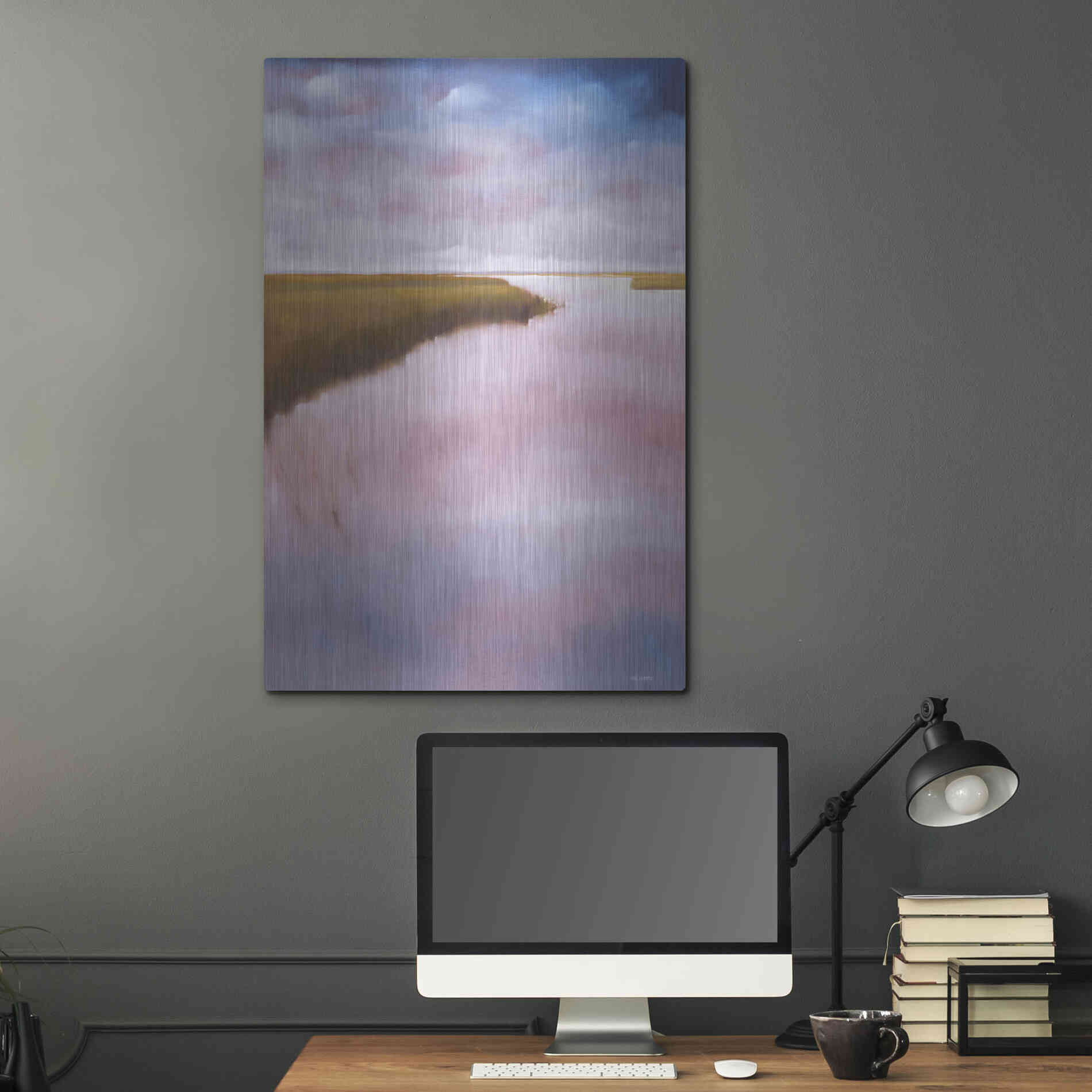 Luxe Metal Art 'Lowlands' by Michael A. Diliberto, Metal Wall Art,24x36