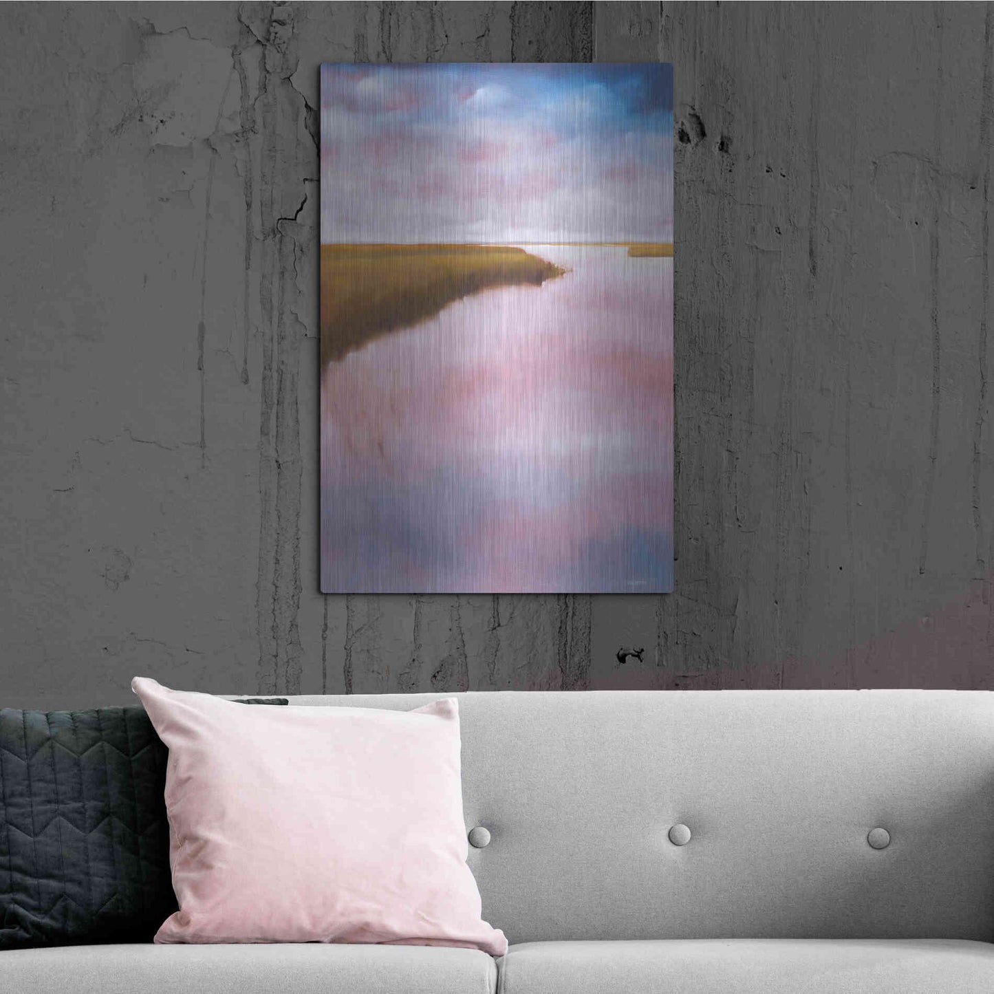 Luxe Metal Art 'Lowlands' by Michael A. Diliberto, Metal Wall Art,24x36