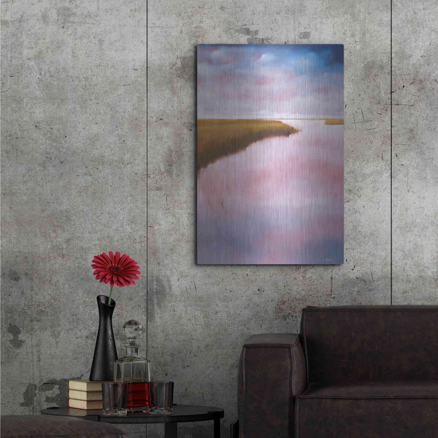 Luxe Metal Art 'Lowlands' by Michael A. Diliberto, Metal Wall Art,24x36