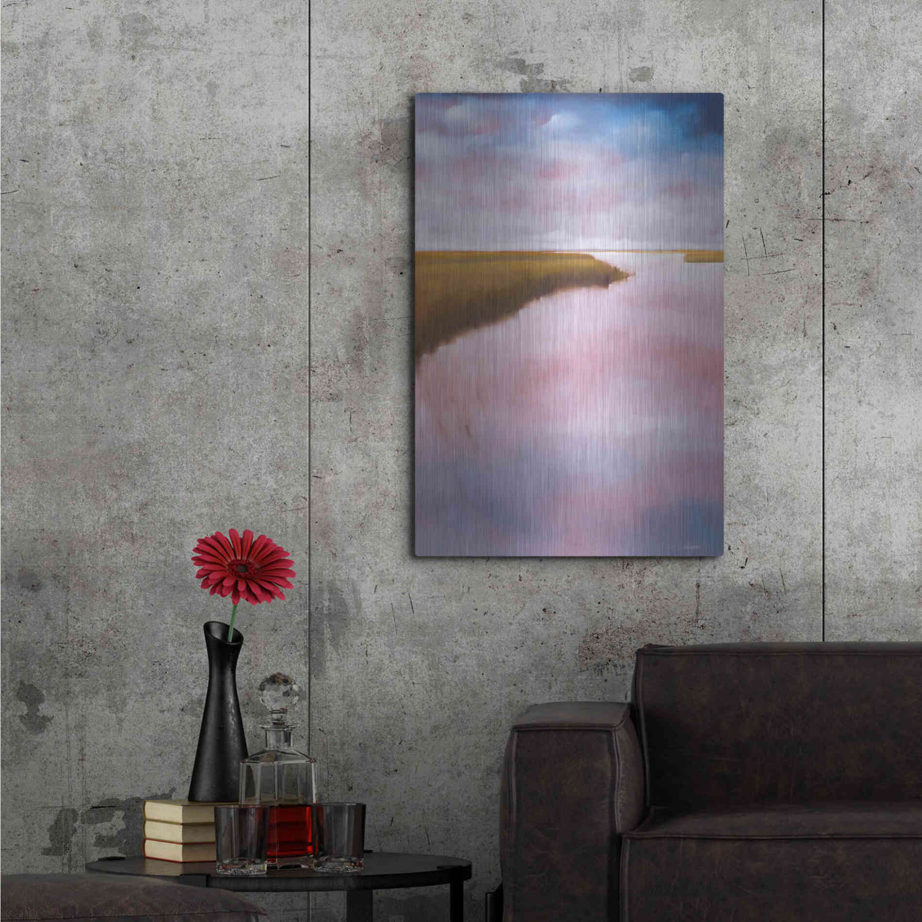 Luxe Metal Art 'Lowlands' by Michael A. Diliberto, Metal Wall Art,24x36