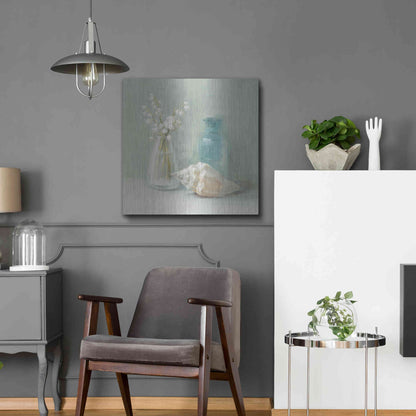 Luxe Metal Art 'Lily of the Valley Spa' by Danhui Nai, Metal Wall Art,24x24