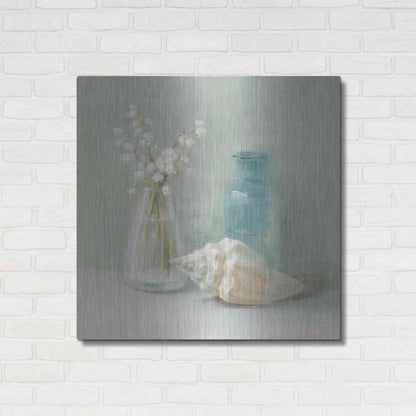 Luxe Metal Art 'Lily of the Valley Spa' by Danhui Nai, Metal Wall Art,36x36