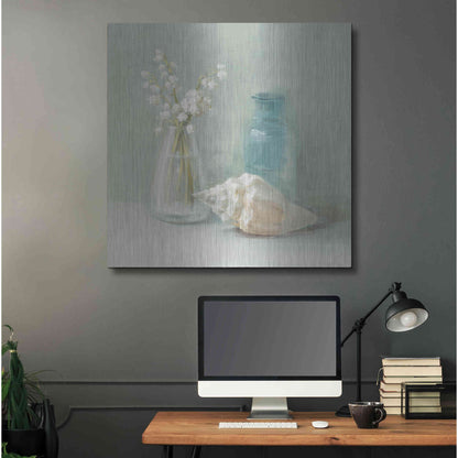 Luxe Metal Art 'Lily of the Valley Spa' by Danhui Nai, Metal Wall Art,36x36