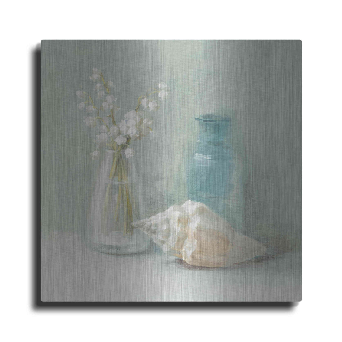 Luxe Metal Art 'Lily of the Valley Spa' by Danhui Nai, Metal Wall Art