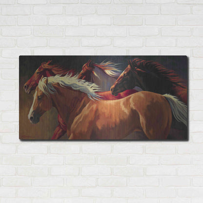 Luxe Metal Art 'Flying' by Nancy Davidson, Metal Wall Art,48x24