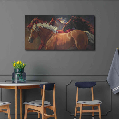 Luxe Metal Art 'Flying' by Nancy Davidson, Metal Wall Art,48x24