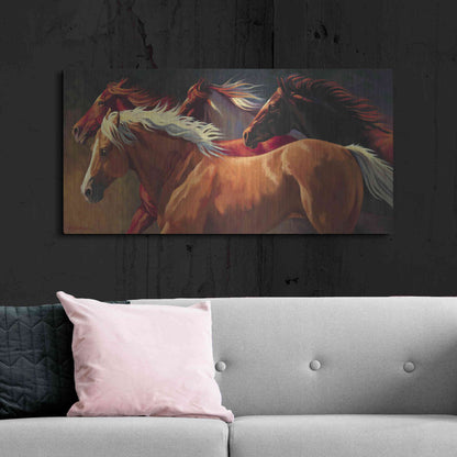 Luxe Metal Art 'Flying' by Nancy Davidson, Metal Wall Art,48x24