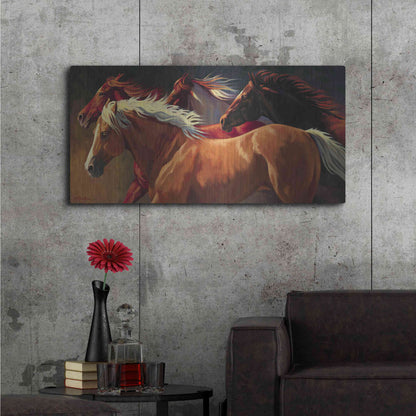 Luxe Metal Art 'Flying' by Nancy Davidson, Metal Wall Art,48x24