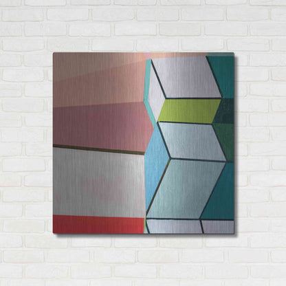 Luxe Metal Art 'Angles No. 2' by Naomi Taitz Duffy, Metal Wall Art,36x36