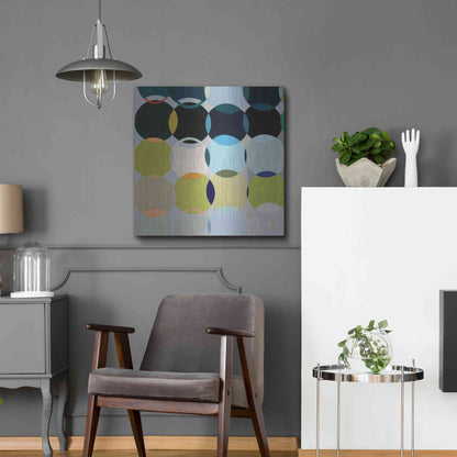 Luxe Metal Art 'Circles No. 1' by Naomi Taitz Duffy, Metal Wall Art,24x24