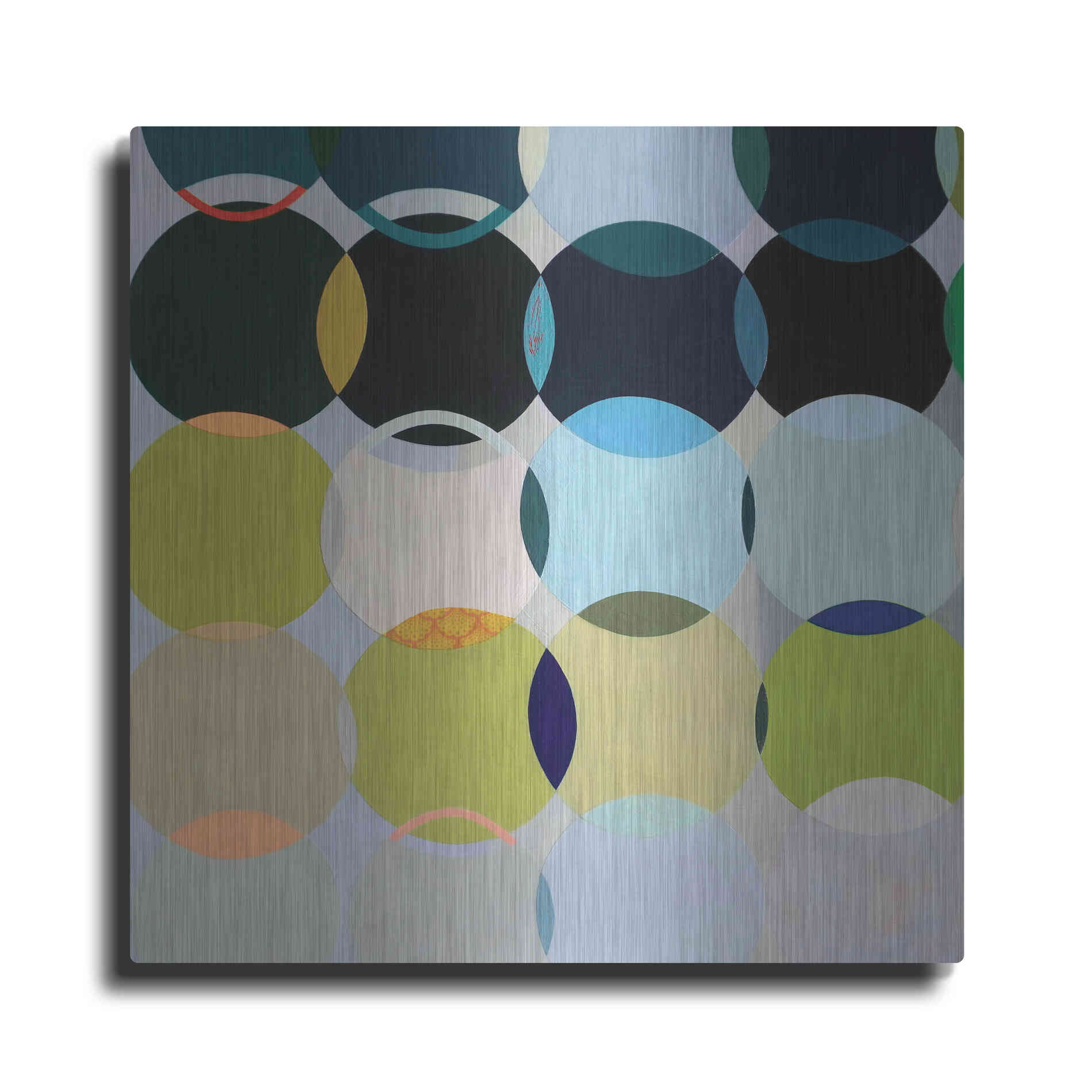 Luxe Metal Art 'Circles No. 1' by Naomi Taitz Duffy, Metal Wall Art