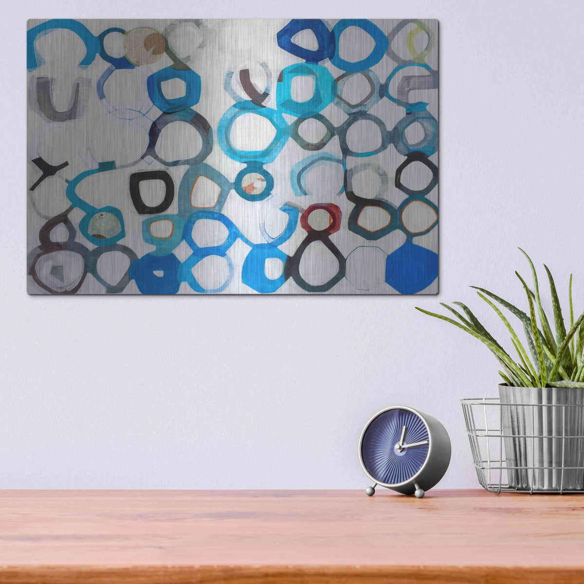 Luxe Metal Art 'Evolutions' by Naomi Taitz Duffy, Metal Wall Art,16x12