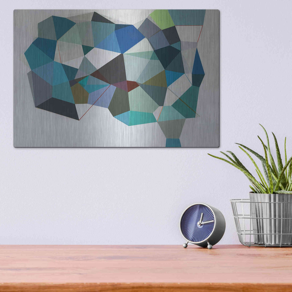 Luxe Metal Art 'No Apparent Reason' by Naomi Taitz Duffy, Metal Wall Art,16x12