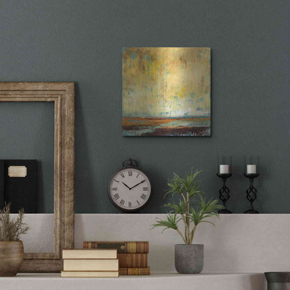 Luxe Metal Art 'Air Quality' by Patrick Dennis, Metal Wall Art,12x12