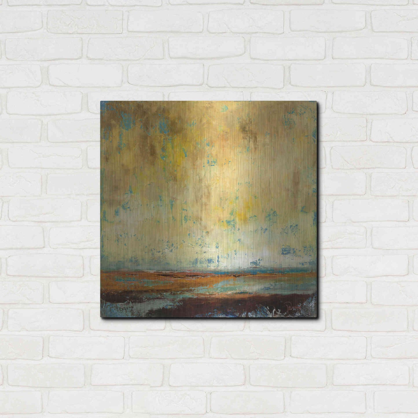 Luxe Metal Art 'Air Quality' by Patrick Dennis, Metal Wall Art,24x24