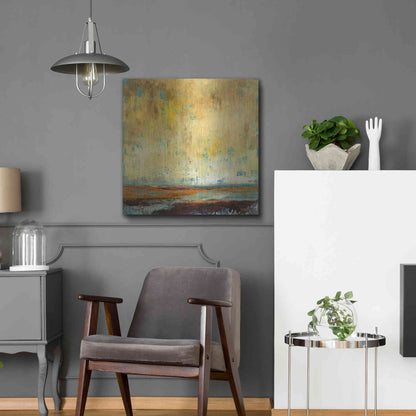 Luxe Metal Art 'Air Quality' by Patrick Dennis, Metal Wall Art,24x24