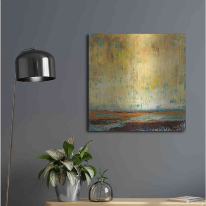 Luxe Metal Art 'Air Quality' by Patrick Dennis, Metal Wall Art,24x24