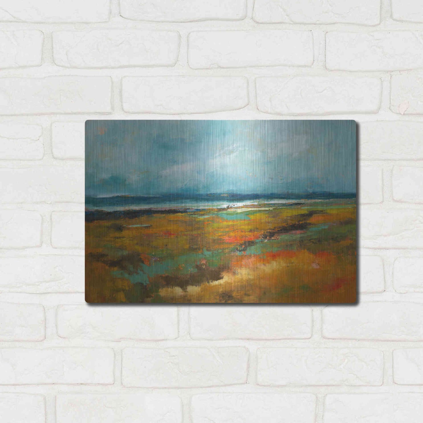 Luxe Metal Art 'Benchmarks' by Patrick Dennis, Metal Wall Art,16x12