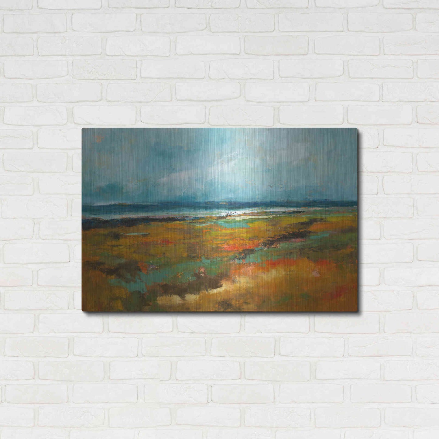 Luxe Metal Art 'Benchmarks' by Patrick Dennis, Metal Wall Art,36x24