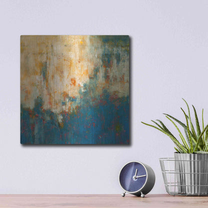 Luxe Metal Art 'Breathing Room' by Patrick Dennis, Metal Wall Art,12x12