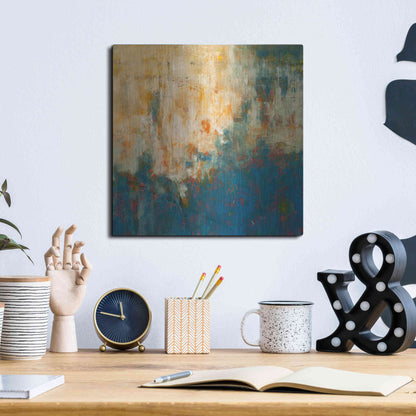 Luxe Metal Art 'Breathing Room' by Patrick Dennis, Metal Wall Art,12x12