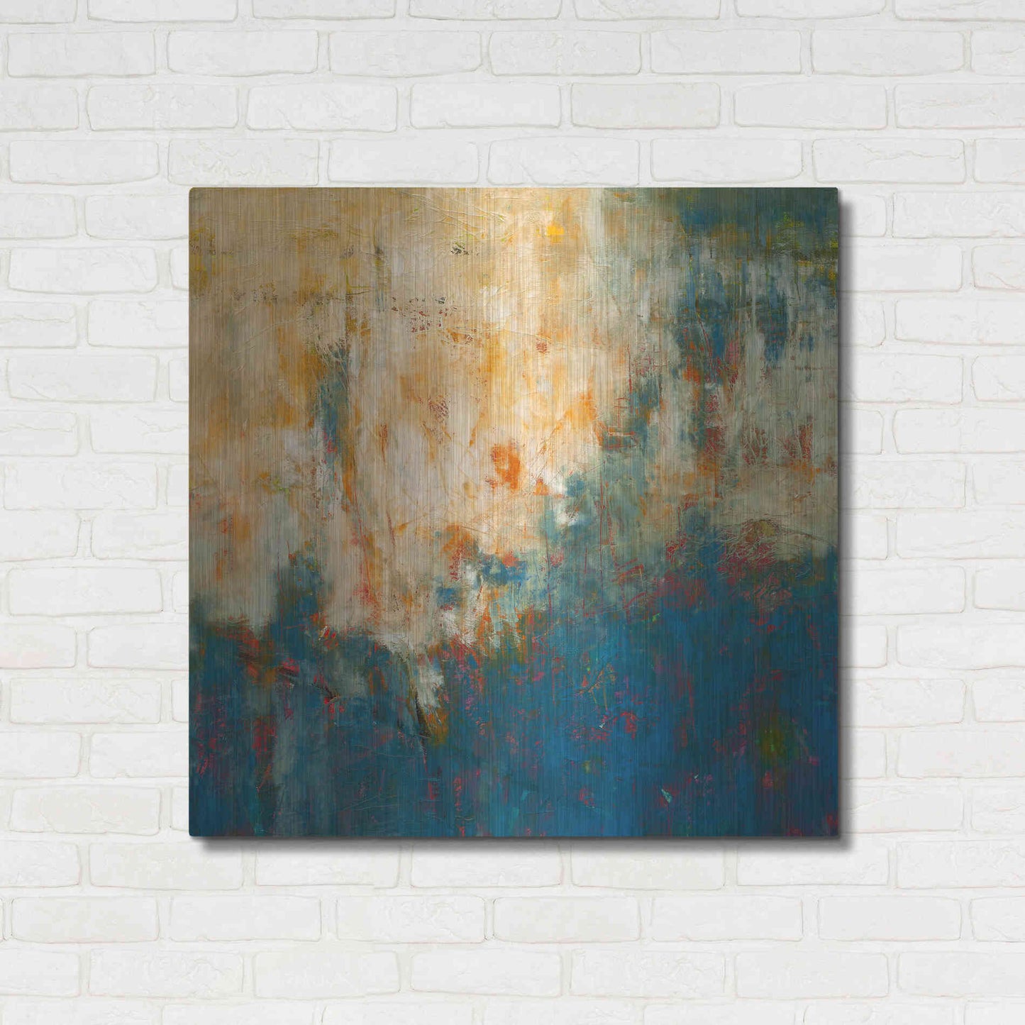 Luxe Metal Art 'Breathing Room' by Patrick Dennis, Metal Wall Art,36x36