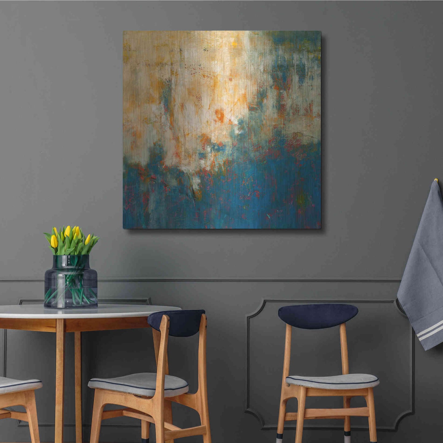 Luxe Metal Art 'Breathing Room' by Patrick Dennis, Metal Wall Art,36x36