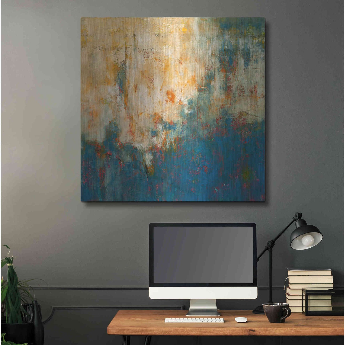 Luxe Metal Art 'Breathing Room' by Patrick Dennis, Metal Wall Art,36x36