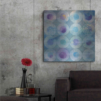 Luxe Metal Art 'Touching Circles II' by Danhui Nai, Metal Wall Art,36x36