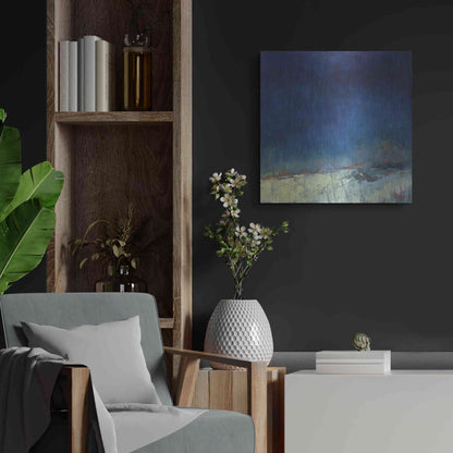 Luxe Metal Art 'Dugout' by Patrick Dennis, Metal Wall Art,24x24