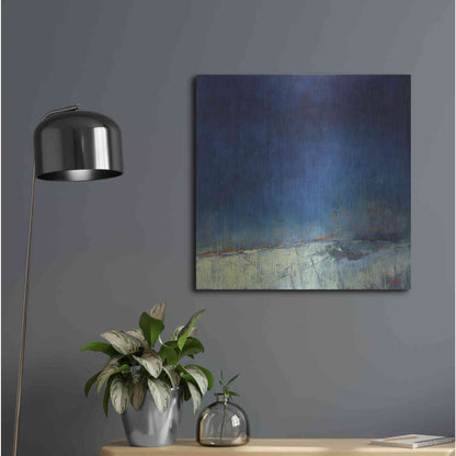 Luxe Metal Art 'Dugout' by Patrick Dennis, Metal Wall Art,24x24