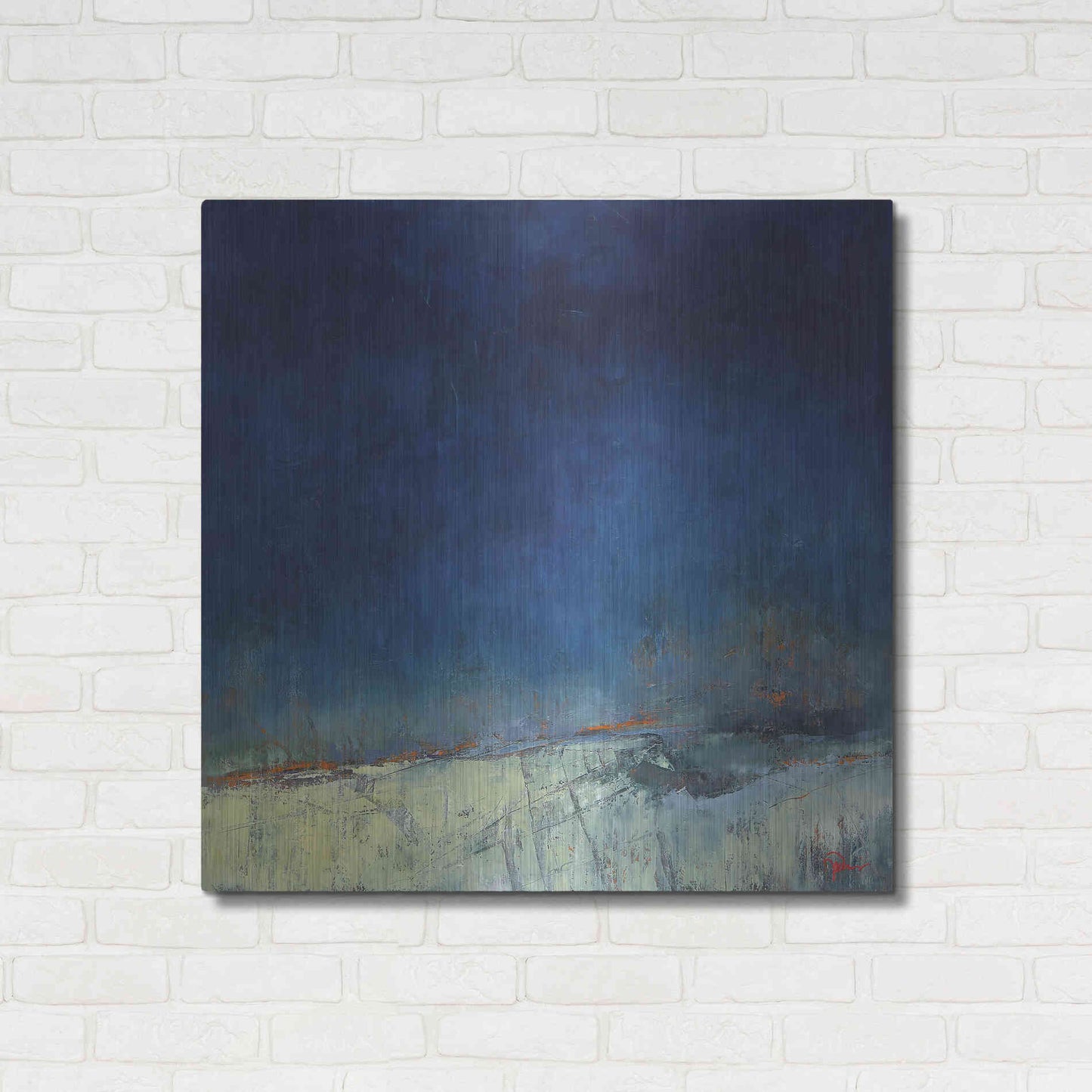 Luxe Metal Art 'Dugout' by Patrick Dennis, Metal Wall Art,36x36