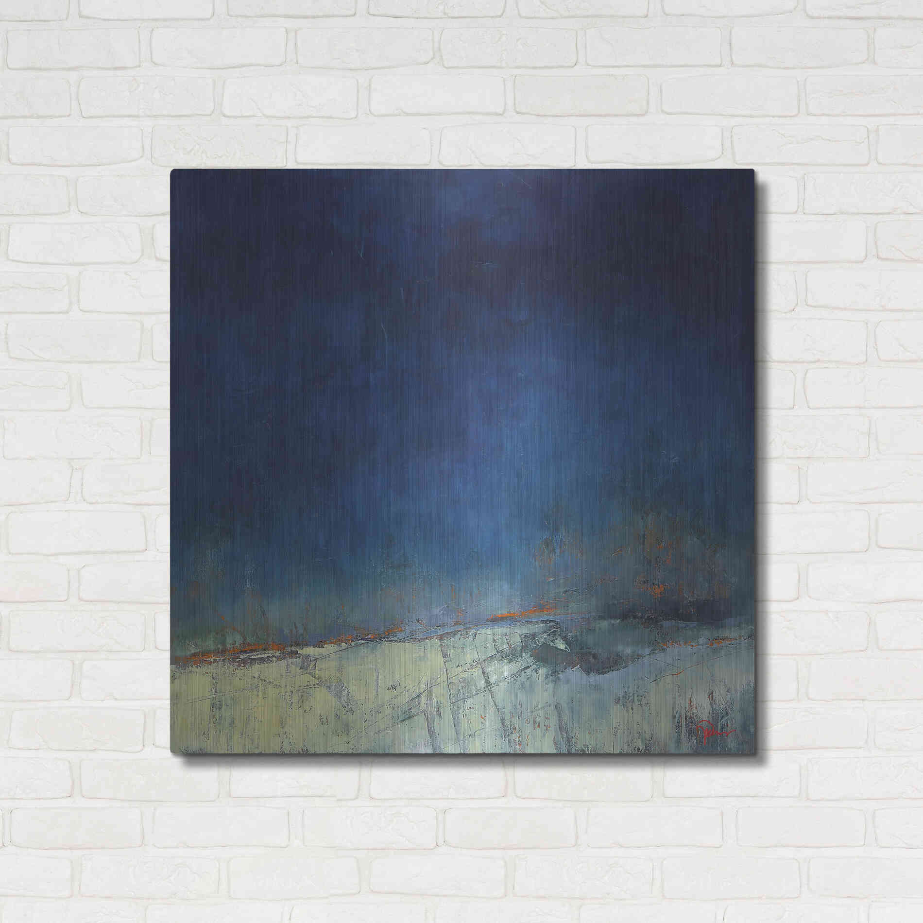 Luxe Metal Art 'Dugout' by Patrick Dennis, Metal Wall Art,36x36