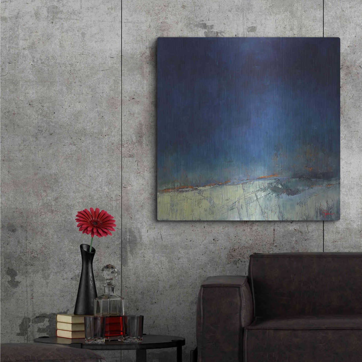 Luxe Metal Art 'Dugout' by Patrick Dennis, Metal Wall Art,36x36