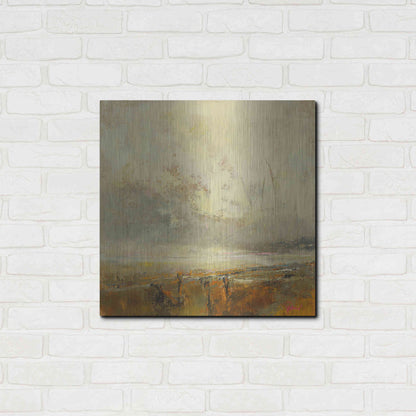 Luxe Metal Art 'Farm Path' by Patrick Dennis, Metal Wall Art,24x24