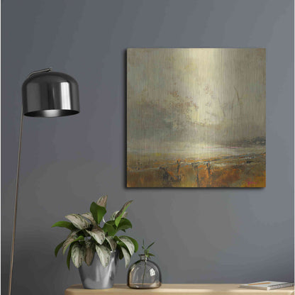 Luxe Metal Art 'Farm Path' by Patrick Dennis, Metal Wall Art,24x24