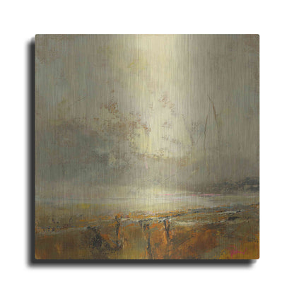 Luxe Metal Art 'Farm Path' by Patrick Dennis, Metal Wall Art