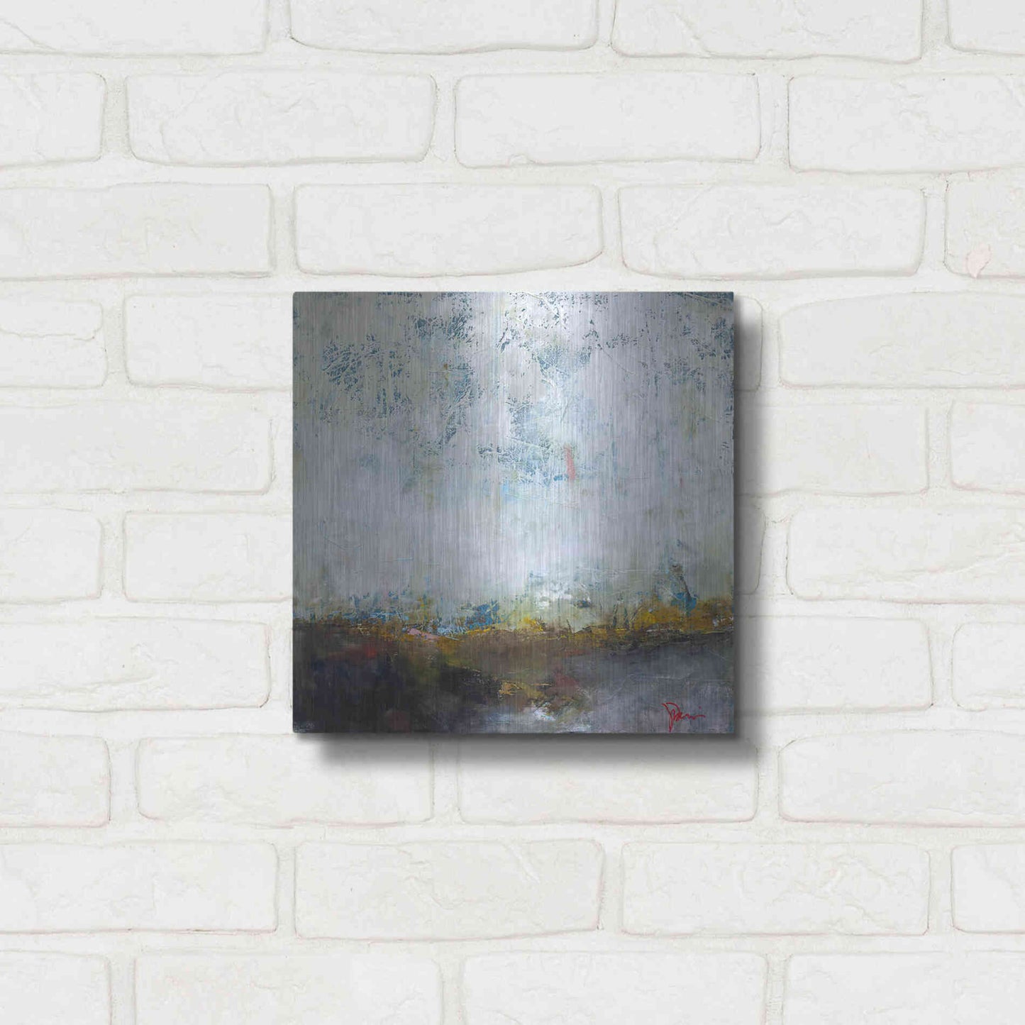 Luxe Metal Art 'In The Pink' by Patrick Dennis, Metal Wall Art,12x12