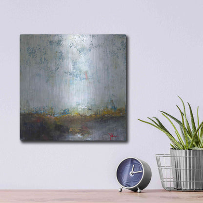 Luxe Metal Art 'In The Pink' by Patrick Dennis, Metal Wall Art,12x12