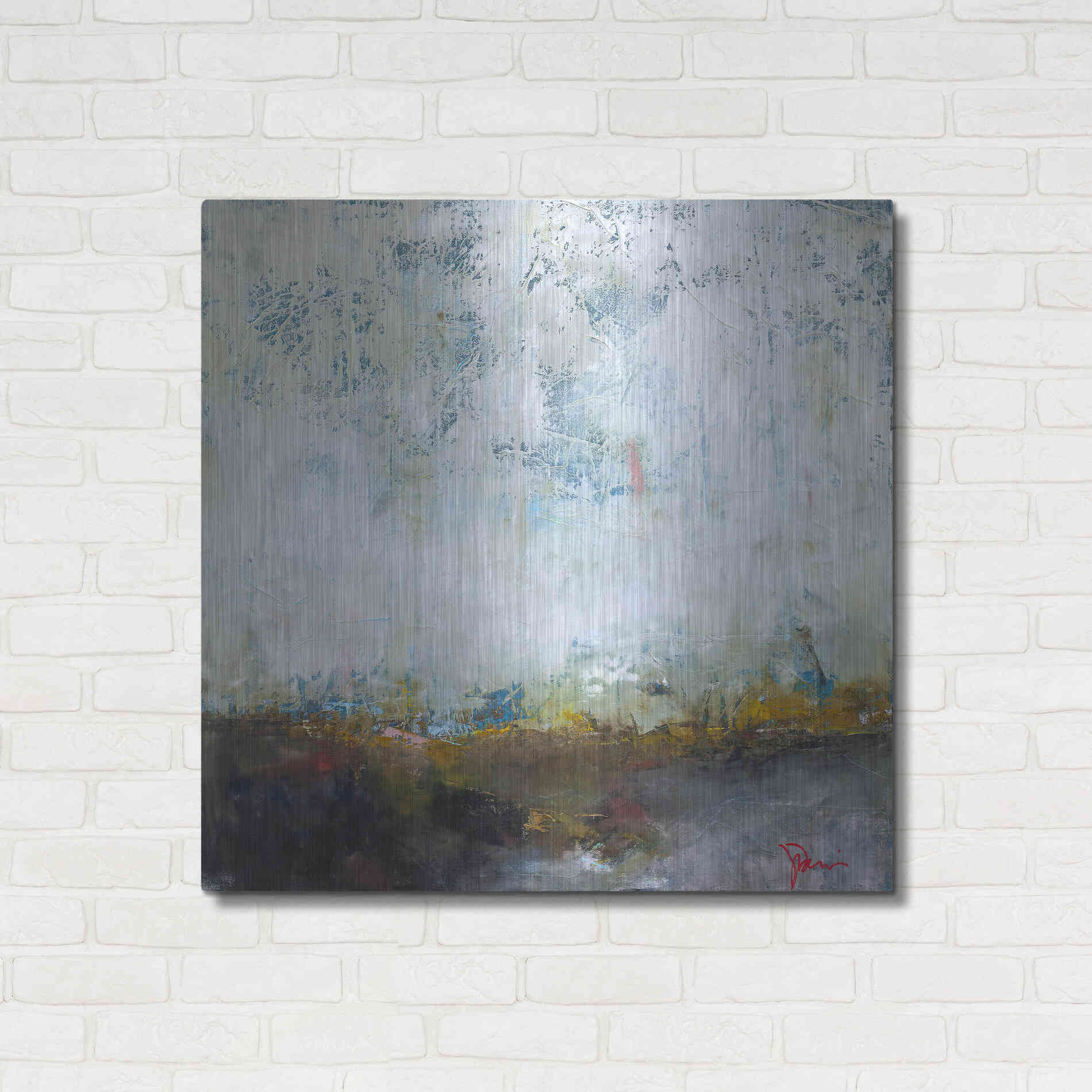 Luxe Metal Art 'In The Pink' by Patrick Dennis, Metal Wall Art,36x36