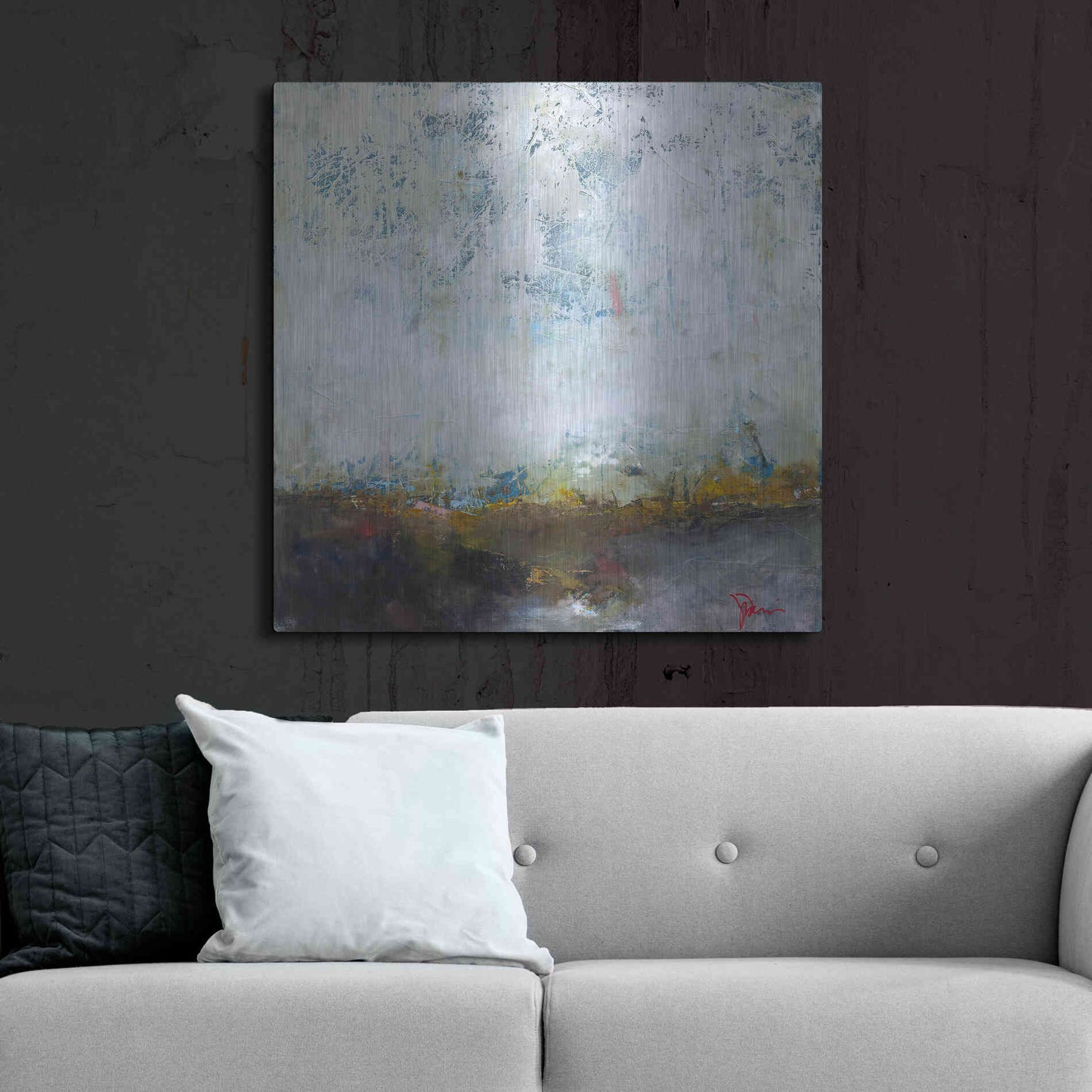 Luxe Metal Art 'In The Pink' by Patrick Dennis, Metal Wall Art,36x36