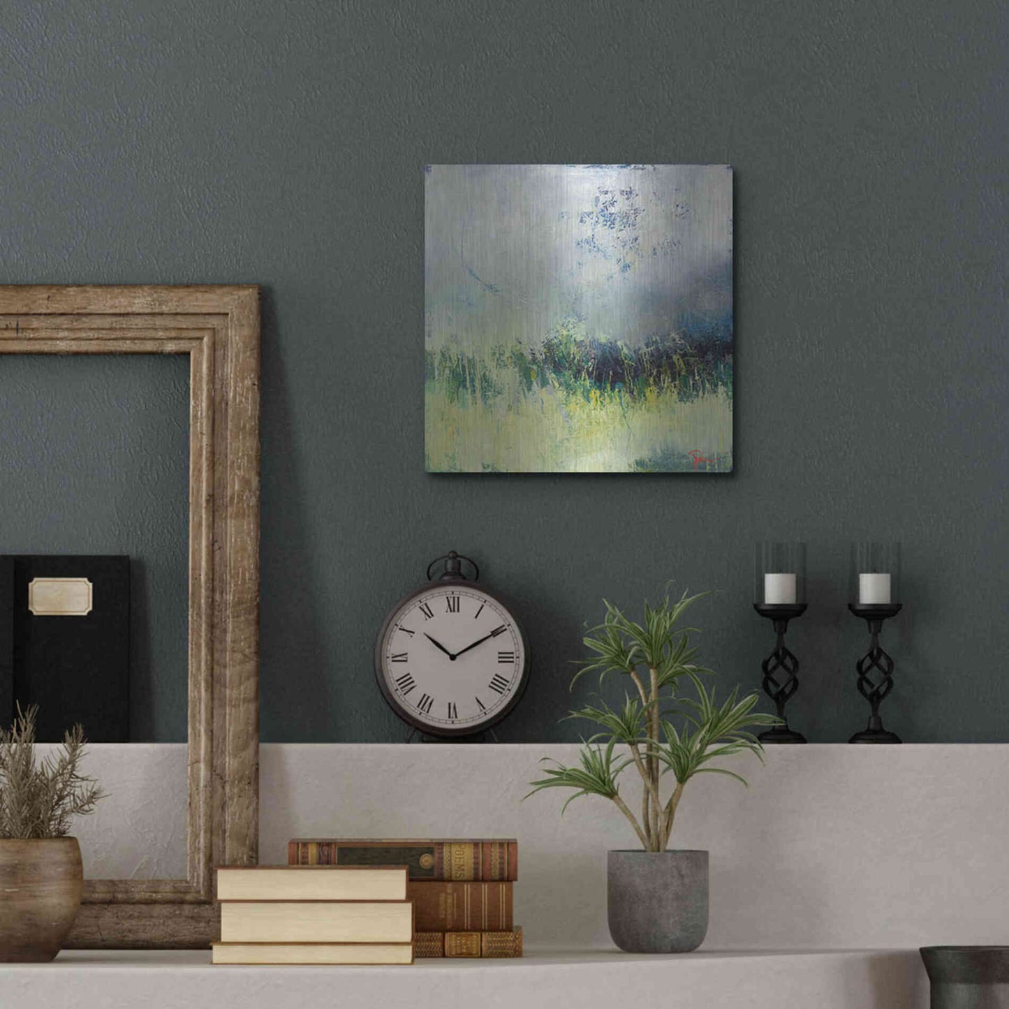 Luxe Metal Art 'In The Weeds' by Patrick Dennis, Metal Wall Art,12x12