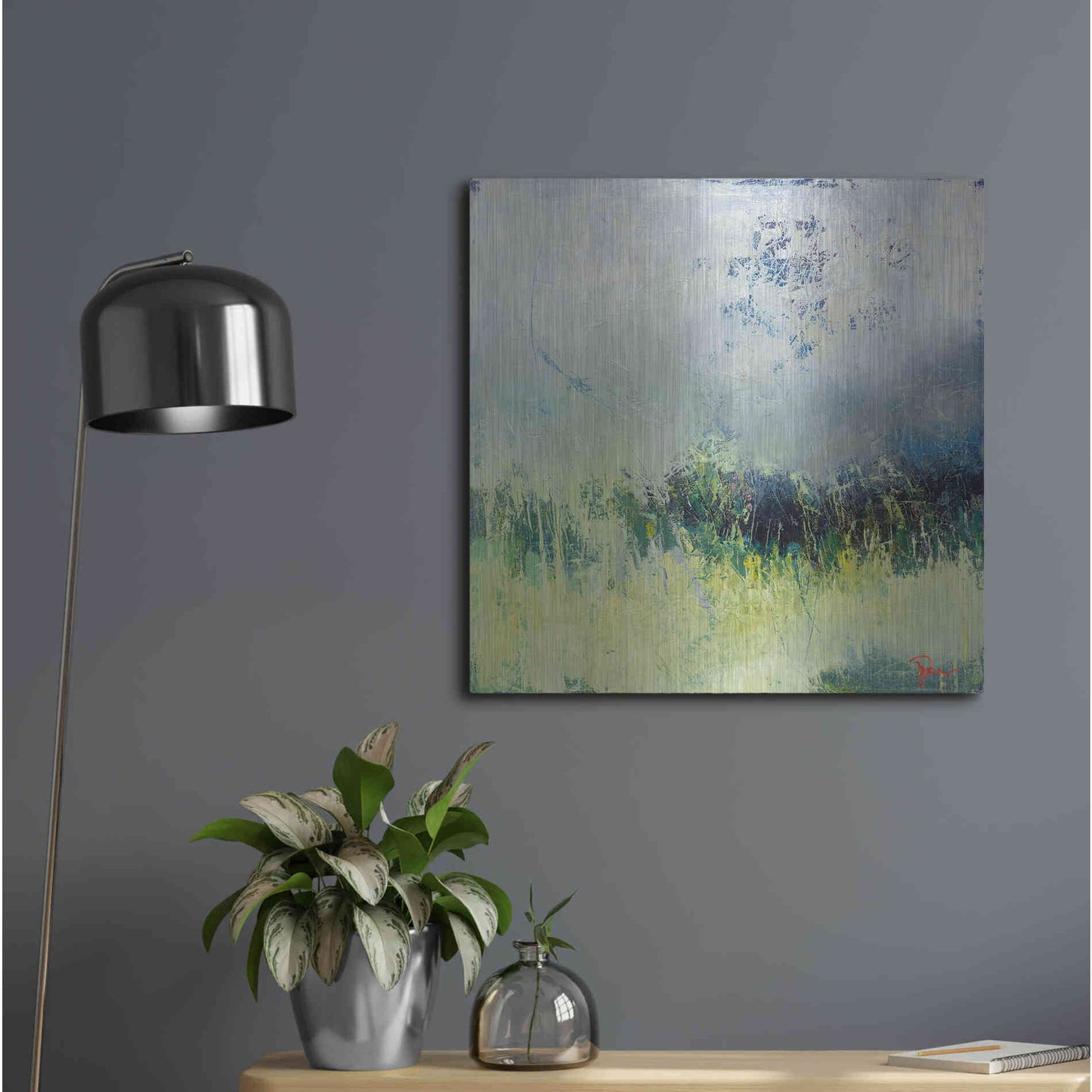 Luxe Metal Art 'In The Weeds' by Patrick Dennis, Metal Wall Art,24x24