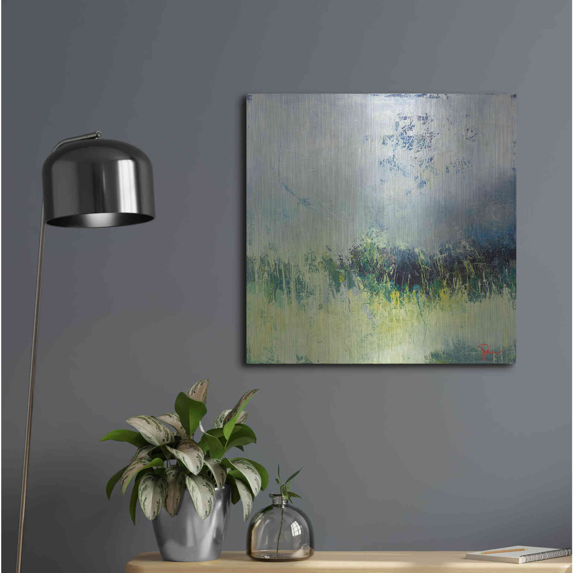 Luxe Metal Art 'In The Weeds' by Patrick Dennis, Metal Wall Art,24x24