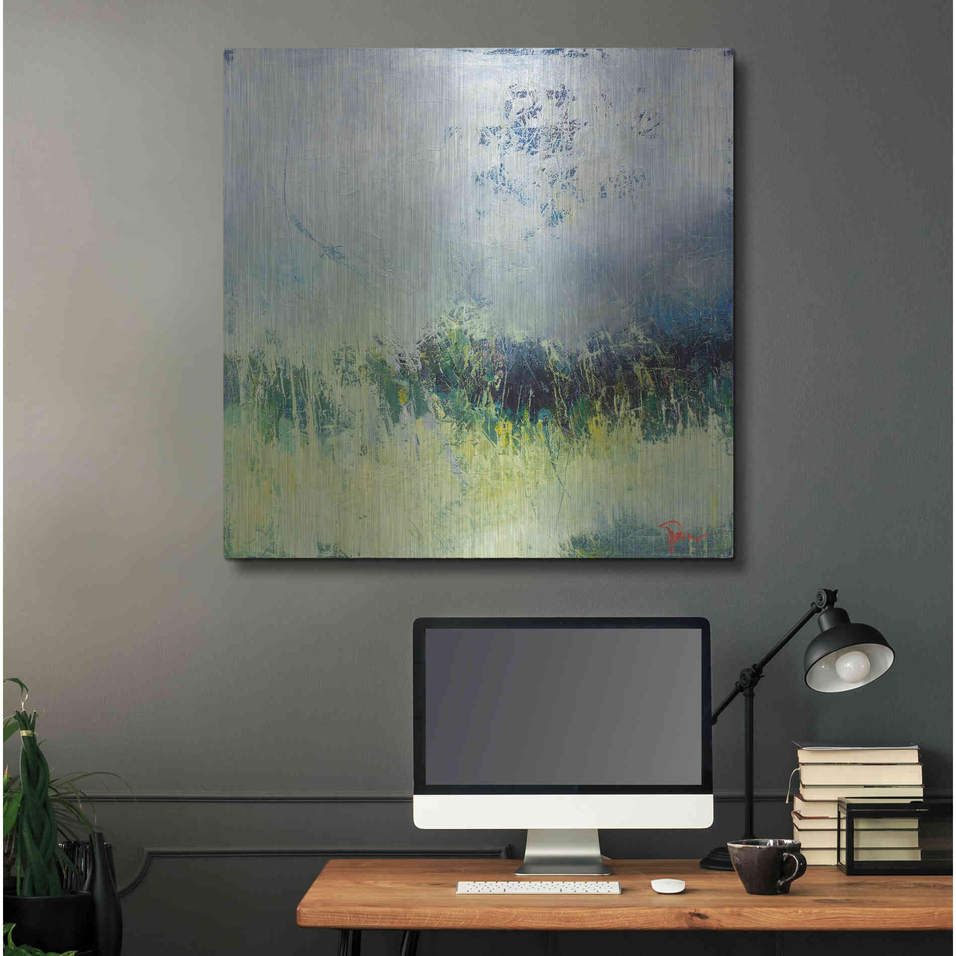 Luxe Metal Art 'In The Weeds' by Patrick Dennis, Metal Wall Art,36x36