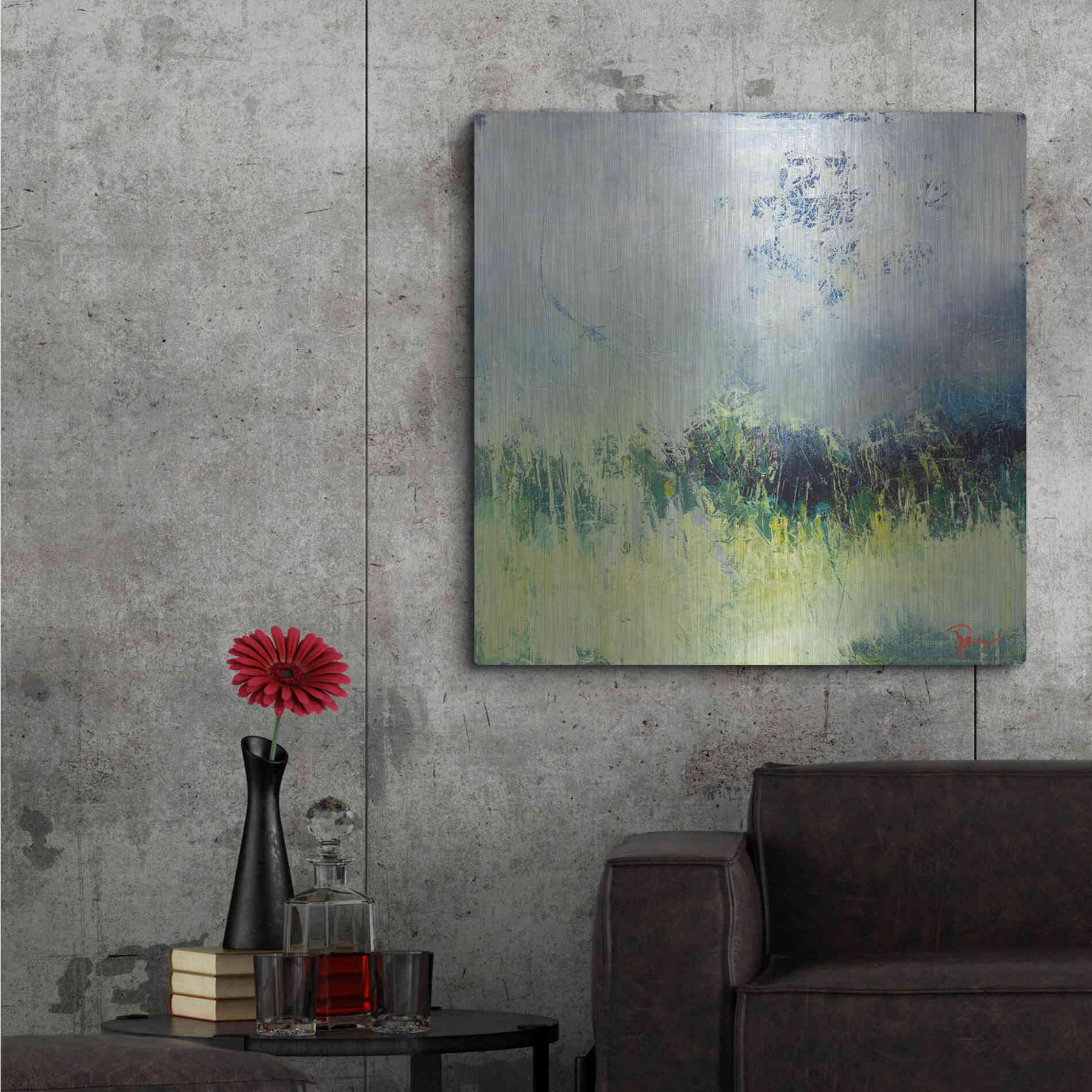 Luxe Metal Art 'In The Weeds' by Patrick Dennis, Metal Wall Art,36x36